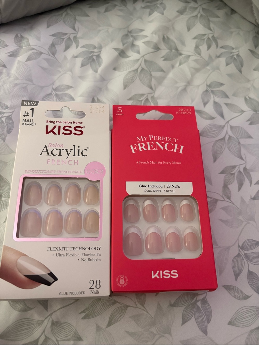 KISS Salon Acrylic French & My Perfect French Press-On Nail Sets - Nude/Pink